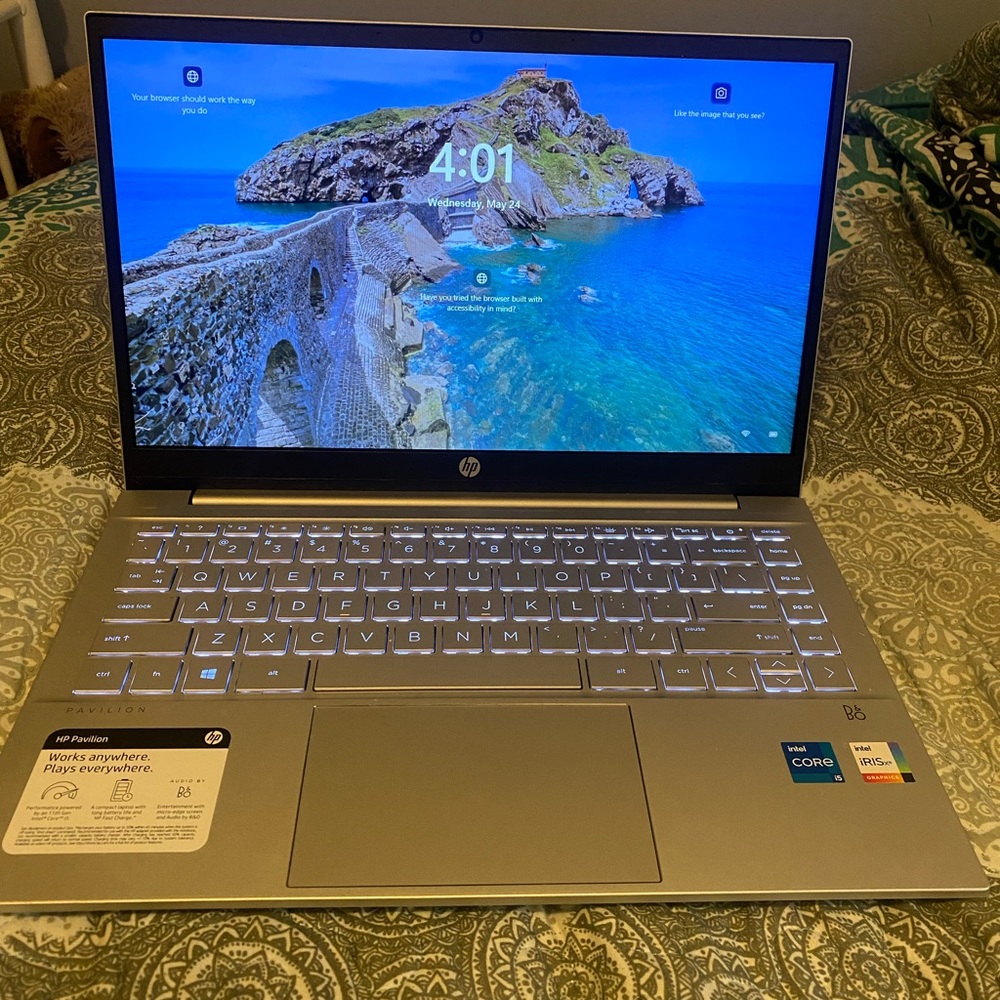 Hp pavilion laptop only used a handful of times. I bought it last year.